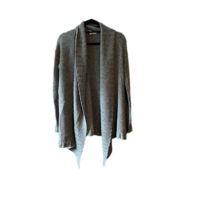 Suéter para mujer Calypso St. Barth frente abierto mezcla de lana manga larga gris talla XS Foto 1 de 4