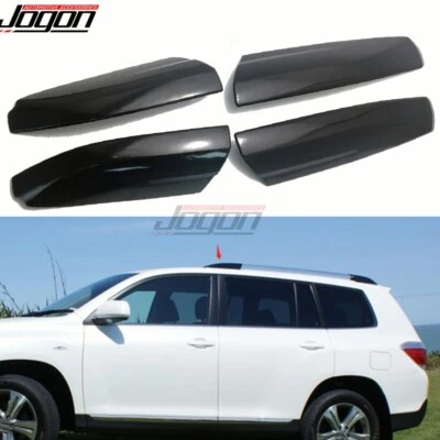 Roof Rack Rail End Covers For Toyota Highlander SE Hybrid 2008 2009 2010 11-2013 - Imagem 1 de 4