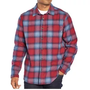 Camicia Eddie Bauer a quadri in flanella con bottoni uomo media tasca petto manica lunga - Foto 1 di 8