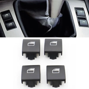 Car Parts 4pcs Power Window Switch Button Cap Cover For BMW E46 323i 325i 330i - Picture 1 of 7