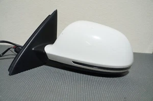 2015-2018 AUDI Q3 Q-3 OEM LEFT DRIVER SIDE POWER SIDE MIRROR WHITE BLIND SPOT - Foto 1 di 7