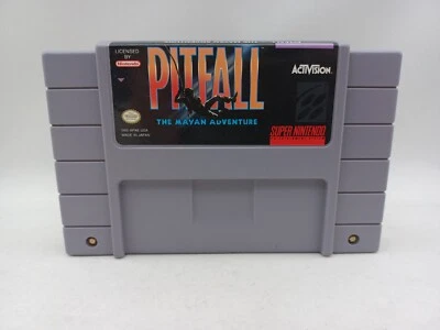 Pitfall The Mayan Adventure Super Nintendo SNES 1994 Loose Cart TESTED WORKING - Image 1 of 4