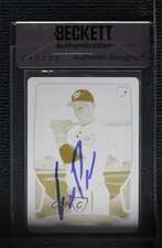 2013 Bowman Printing Plate Yellow 1/1 Eury Perez #219 Auto Rookie RC ow6