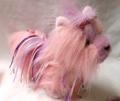 Webkinz/Ganz DOG HM410 RIBBON YORKIE PINK PLUSH ANIMAL 2010 NO CODE - Image 1 of 3