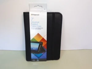 Polaroid schwarze Tablet-Hülle Stoffbezug gepolstert mit Ständer passt 7 Zoll - neu - Bild 1 von 8