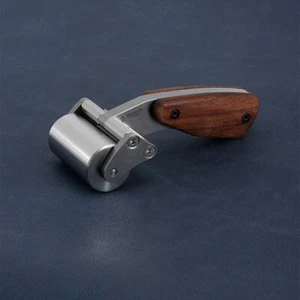 Leather Craft Press Crease Edges Tool Roller Glue Rolling Walnut Wood Handle DIY - Picture 1 of 7