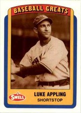 1990 SWELL BASEBALL GREATS - #18 LUKE APPLING - WHITE SOX -