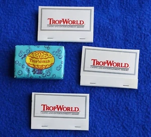 Vintage Trop World Casino Resort Atlantic City Badeseife (1) Streichholzschachteln unbespielt (3) - Bild 1 von 14