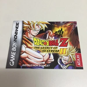Dragon Ball Z The Legacy of Goku 2 II GBA Game Boy Advance solo manual - Imagen 1 de 4