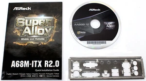 ASRock A68M-ITX Rev. 2.0 - Handbuch - Blende - Treiber CD #321404 - Bild 1 von 1