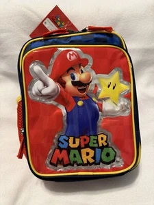 NUEVO Bolso de Almuerzo Nintendo Super Mario Doble Compartimento Aislado Suave con Cremallera. - Imagen 1 de 7