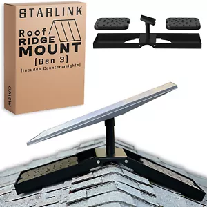 Starlink Gen 3 Ridgeline Mount - No Drill Installation - Counterweights Included - Picture 1 of 9