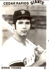 1975 Cedar Rapids Giants TCMA #32 Ernie Young Denby High School Detroit Michigan