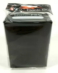 5x Ultra PRO Deckbox Deck Box Solid Black Magic Gathering Yu Gi Oh Pokemon - Picture 1 of 2