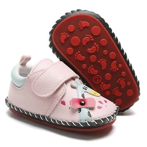 HsdsBebe Baby Boys Girls Pu Leather Hard Bottom Walking Sneakers Toddler Rubber - Picture 1 of 7