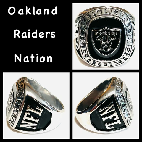 Oakland Raiders Nation Ring Size 10.5 Cover