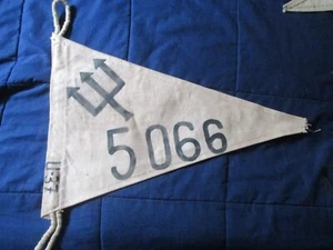 WWII GERMAN U-BOAT U-BOAT U-37 TRIDENT 5066 TON VICTORY FLAG - Picture 1 of 2