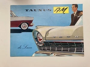 Vintage brochure sales de catalogue vente prospectus Ford Taunus 17M de luxe FR - Imagen 1 de 9