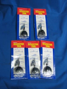 (5ea) Yakima Bait Wordens Original Rooster Tail Lure Black 1/16oz 206 - Picture 1 of 3