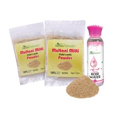 Kerala Naturals Multani mitti powder 100gm +Rose water100ml
