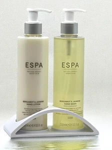ESPA Bergamot and Jasmine Hand Care Collection with Bottle Holder - Picture 1 of 4