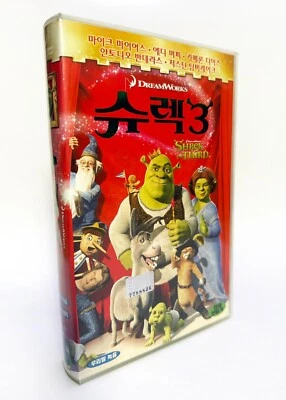 SHREK THE THIRD - original Korean VHS release (2007) NTSC Korean dub - LATE - Image 1 of 4