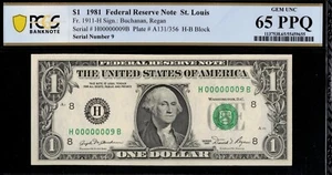 1981 $1 FRN H00000009B P.C.G.S #65PPQ - Picture 1 of 3