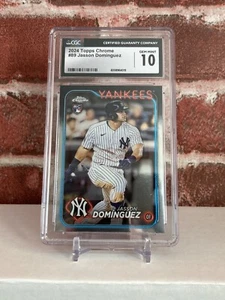 Jasson Dominguez RC 2024 Topps Chrome Gem Mint 10 New York Yankees - Picture 1 of 1