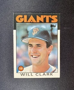 1986 Topps Traded 24T Will Clark San Francisco Giants Rookie Card RC QTY