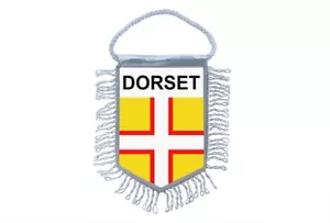 Mini Banner Flagge Wimpel Fenster Spiegel Autos Land Banner Wappen Dorset - Bild 1 von 1