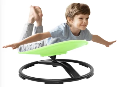 Non-slip Sit &Spin Sensory Chair for Kids, Play, Autism, ADHD, AuDHD, Green - Image 1 of 4
