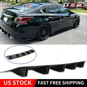 Rear Lip Bumper Diffuser Spoiler Splitter Lower Shark 10-Fins For Nissan Altima - Picture 1 of 14
