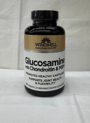 Windmill Glucosamina con Condroitina y MSM, 60 Comprimidos Foto 1 de 3