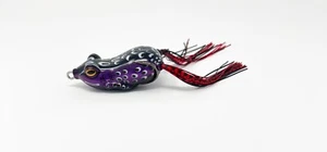 Hollow Body Frog Topwater Fishing Lure Black 2.3inch 1/2oz - Picture 1 of 5