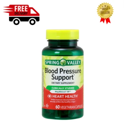 Spring Valley Blood Pressure Support Hearth Health 60 Vegetarian Capsules - Image 1 of 3