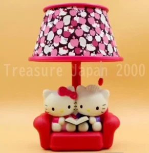 Raro Hello Kitty Rojo Sofá en Forma de Luz de Habitación con Patrón de Gatito Tono Como Nuevo con Estuche - Imagen 1 de 16