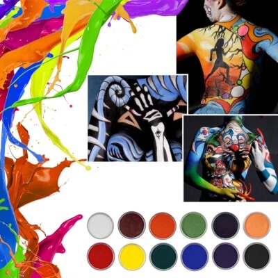 (Blau) Professionelle Wasserbasierte Matte Body Painting Pigment Bühne Gesi FAT - Bild 1 von 4