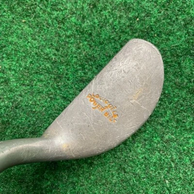 Louisville PowerBilt 10 J Putter 35" plastic wood grain steel shaft leather grip - Image 1 of 4