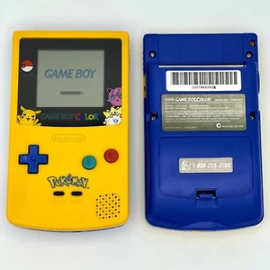 Gameboy Color Pokemon Special Pikachu Edition Nintendo System Console Yellow - Picture 1 of 4