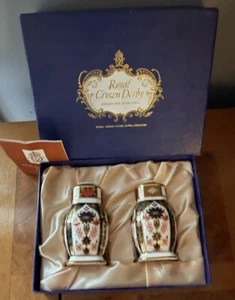 SEHR SELTEN! Royal Crown Derby altes Imari Salz/Pfeffer/- in Fabrikverpackung - Bild 1 von 11
