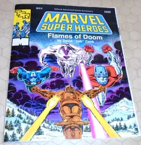 Marvel Super Heroes Flames of Doom COMPLETO con mappa - TSR RPG MX4 - Foto 1 di 5