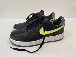 Nike Air Force 1 Low Black Volt Size 9 DM9098-001 - Picture 1 of 8