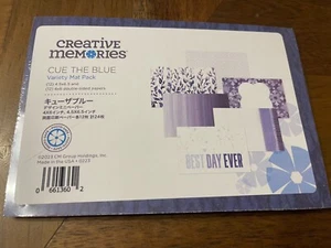 Creative Memories ~ CUE THE BLUE ~ Variety Mat Pack ~ NEW ~ 12 of both sizes - Picture 1 of 2