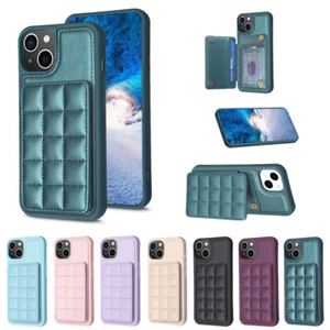 For iPhone 16 Pro Max 15 14 13 12 11 XR Phone Case Classic Leather Wallet Cover - Picture 1 of 17