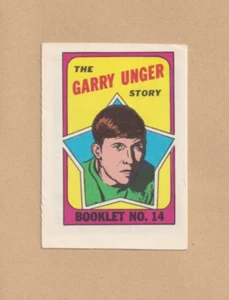1971-72 Topps Booklet - Garry Unger #14 St. Louis Blues incomplete booklet - Picture 1 of 3