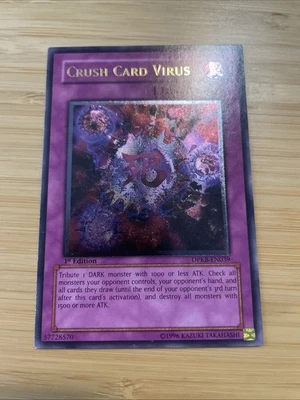 Yugioh - Crush Card Virus DPKB-EN039 Ultimate Rare 1st Edition NM VLP - Image 1 of 4