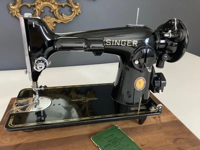 Máquina de coser Singer 201-2 1950 engranaje accionamiento punto recto Foto 1 de 4