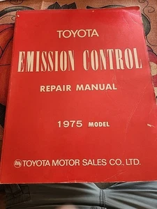 1975 TOYOTA Emission Control Repair Manual - No. 98117 - 70s Vehicle Repair - Bild 1 von 6