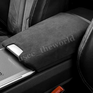 Alcantara Center Console Armrest Box Lid Cover Trim For Audi A6 A6L A7 2019-2024 - Picture 1 of 18