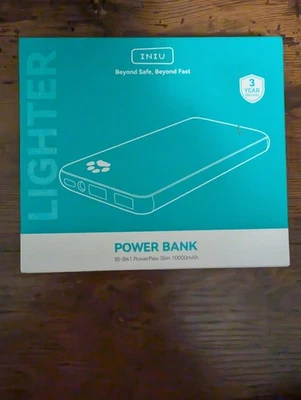 Carregador portátil INIU, banco de potência mais fino 10000mAh 5V/3A BI-B41 - Imagem 1 de 4